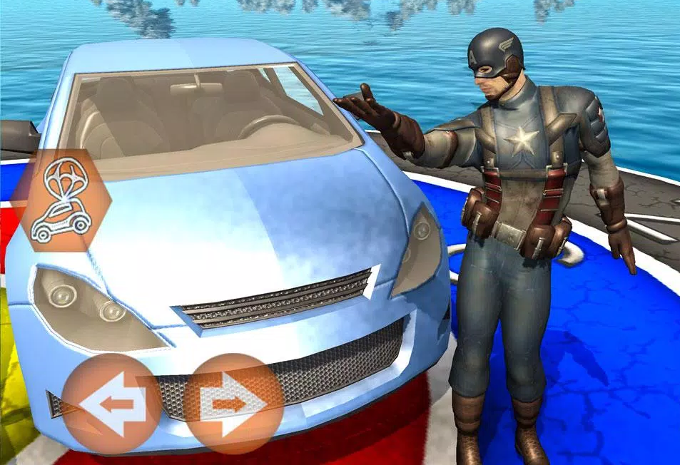 Super heroes Car Dart Challenge Stunts