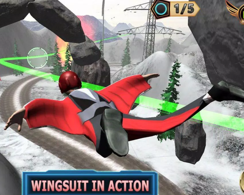 Wing Suit Parachute Simulator Skydiving