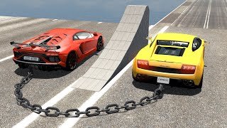 Modern Chained Cars Drive