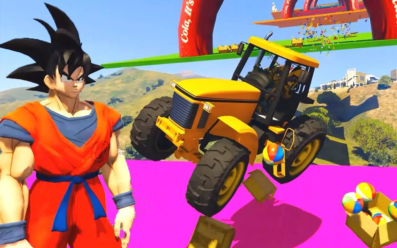 Superheroes Tractor Simulator Stunts