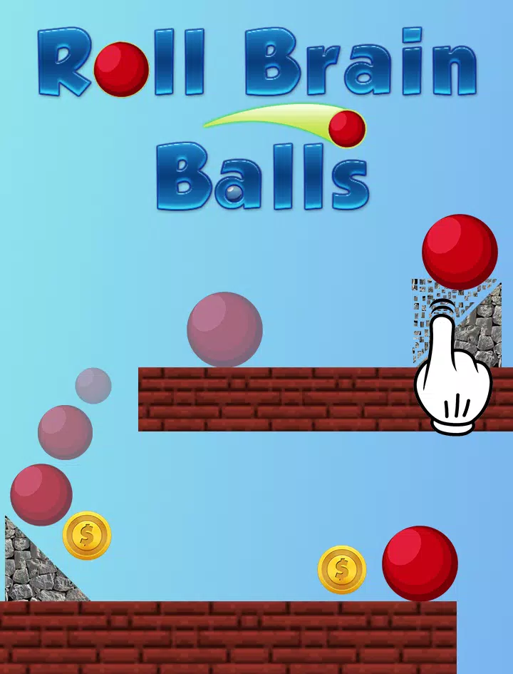 Roll Brain Balls - Physics Game