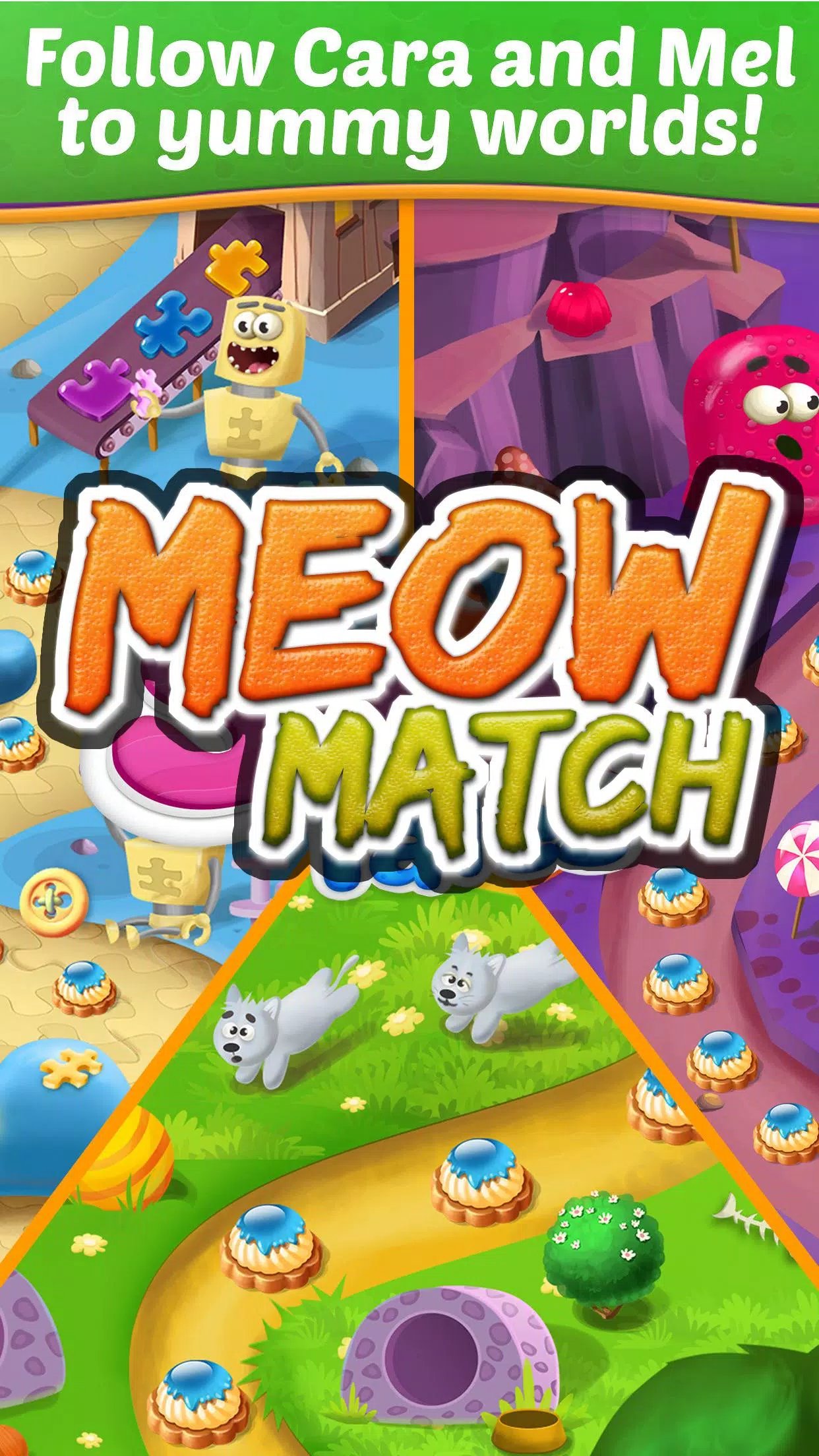 Meow Match : Indy Cat Gem Blast Tropicats Match 3